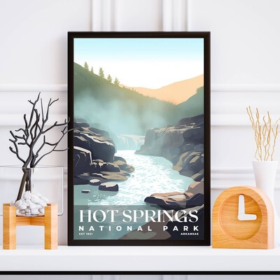 Hot Springs National Park Poster, Travel Art, Office Poster, Home Decor | S3 - image5